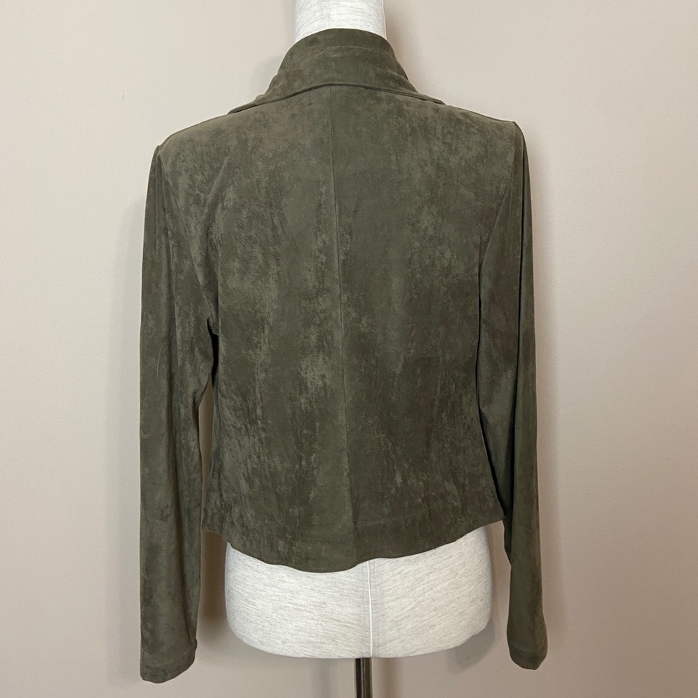 Romeo & Juliet Couture Faux Suede Drape Jacket - Picture 8 of 13
